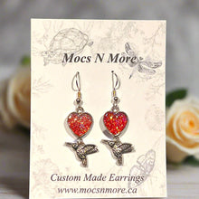 Load image into Gallery viewer, Mocs N More Earrings - NEW Hummingbird