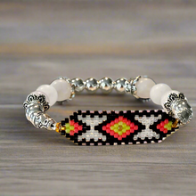 Load image into Gallery viewer, Mocs N More Totem Bracelets - Beaded Matte Rose Quartz