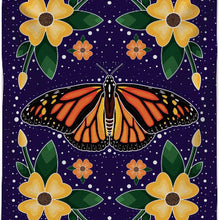 Load image into Gallery viewer, New Fleece Blanket - Monarch Butterfly