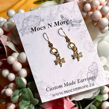 Load image into Gallery viewer, Mocs N More Earrings - NEW Little Dragonfly