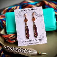 Load image into Gallery viewer, NEW Mocs N More Earrings -Tribal Feathers Harmony