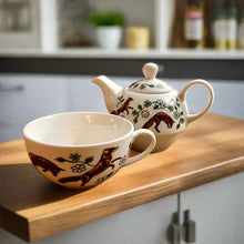 Load image into Gallery viewer, Tea for One Set - NEW Foxes (No Saucer)