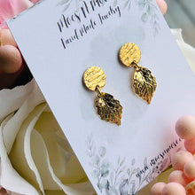 Load image into Gallery viewer, Mocs N More Earrings - Gold Leaf Earrings