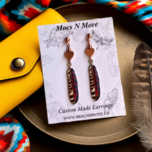 Load image into Gallery viewer, NEW Mocs N More Earrings -Tribal Feathers Harmony