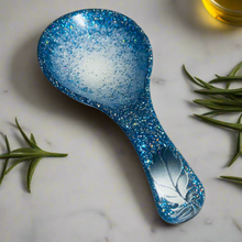 Load image into Gallery viewer, Blue Pearl Feather Spoon Rests