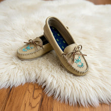 Load image into Gallery viewer, NEW Women Leather Moccasins - Outdoor/Indoor Unlined Oak