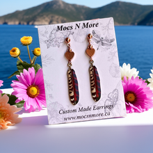 Load image into Gallery viewer, NEW Mocs N More Earrings -Tribal Feathers Harmony