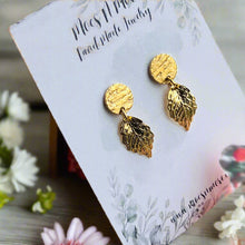 Load image into Gallery viewer, Mocs N More Earrings - Gold Leaf Earrings