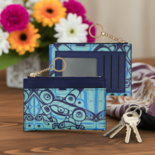 Load image into Gallery viewer, New Zippered Card Wallet - Orca Song