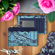 Load image into Gallery viewer, New Zippered Card Wallet - Orca Song