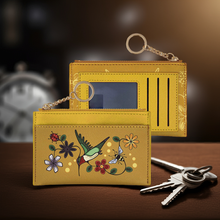 Load image into Gallery viewer, New Zippered Card Wallet - Hummingbird (Nenookaasi)