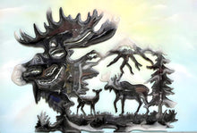 Load image into Gallery viewer, Door & Wall Decor - Moose in the Wild