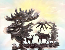 Load image into Gallery viewer, Door & Wall Decor - Moose in the Wild
