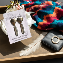 Load image into Gallery viewer, NEW Mocs N More Earrings -Tribal Feathers New Beginnings