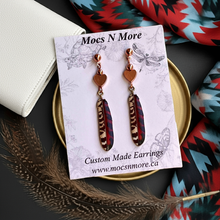 Load image into Gallery viewer, NEW Mocs N More Earrings -Tribal Feathers Harmony
