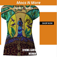 Load image into Gallery viewer, Full Print Art Ladies T-Shirts - Strong Earth Woman