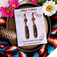 Load image into Gallery viewer, NEW Mocs N More Earrings -Tribal Feathers Harmony