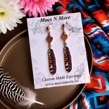 Load image into Gallery viewer, NEW Mocs N More Earrings -Tribal Feathers Harmony