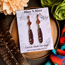 Load image into Gallery viewer, NEW Mocs N More Earrings -Tribal Feathers Harmony