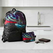 Load image into Gallery viewer, Foldable Indigenous Designed Backpacks - Wolf Song