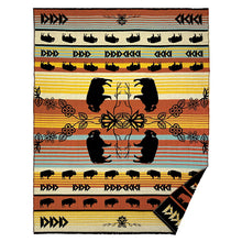 Load image into Gallery viewer, NEW Woven Blanket - Buffaloes