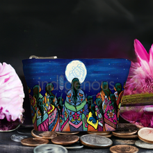 Load image into Gallery viewer, New Canvas Coin Purse - Full Moon Ceremony