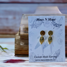 Load image into Gallery viewer, Mocs N More Earrings - Gold Leaf Earrings
