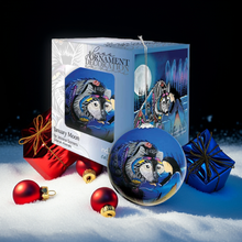 Load image into Gallery viewer, New Indigenous Glass Ornaments - January Moon