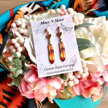 Load image into Gallery viewer, NEW Mocs N More Earrings -Tribal Feathers Joyful Heart