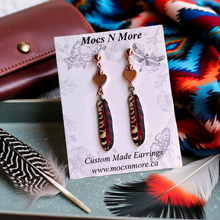 Load image into Gallery viewer, NEW Mocs N More Earrings -Tribal Feathers Harmony