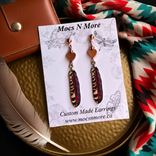 Load image into Gallery viewer, NEW Mocs N More Earrings -Tribal Feathers Harmony