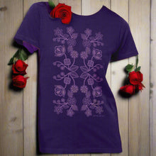 Load image into Gallery viewer, NEW Ladies T-Shirts - Ojibwe Floral