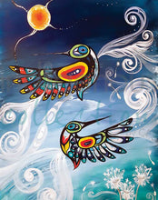 Load image into Gallery viewer, ART Framed Canvas - Wispy Birds Limited Edition