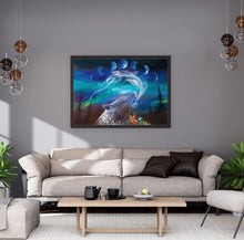 Load image into Gallery viewer, ART Framed Canvas - Wolf Whisperer Limited Edition