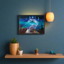 Load image into Gallery viewer, ART Framed Canvas - Wolf Whisperer Limited Edition
