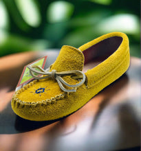 Load image into Gallery viewer, Ladies Moose Hide Suede Moccasins