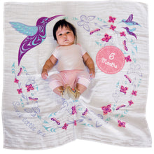 Load image into Gallery viewer, Baby Blanket & Milestone Set - Hummingbird