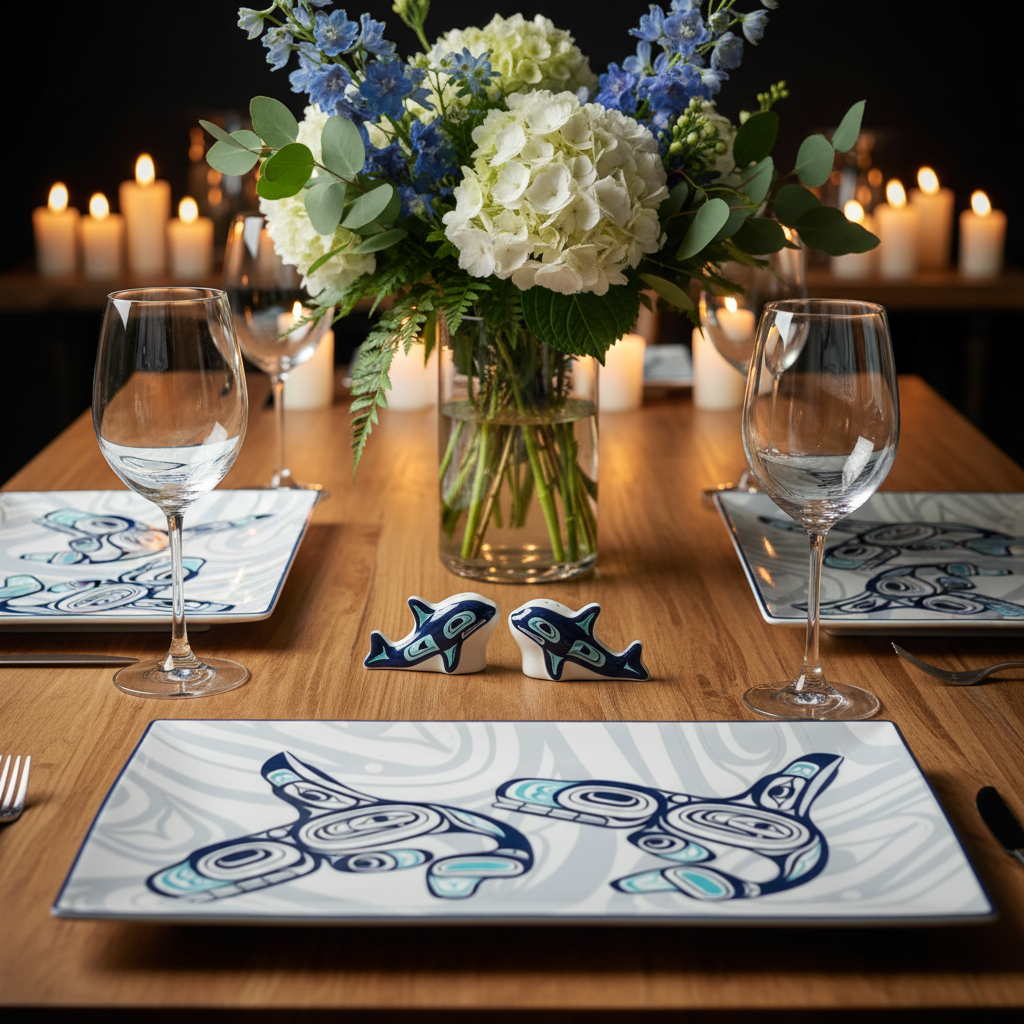Indigenous Platters & Serveware - Authentic Art Tableware | Mocs n More