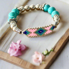 Load image into Gallery viewer, Mocs N More Beaded Bracelets - Beaded Turquoise