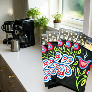 Tea Towels- Happy Flower
