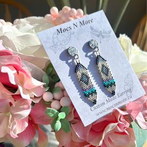 NEW Mocs N More Earrings - Silver Feather