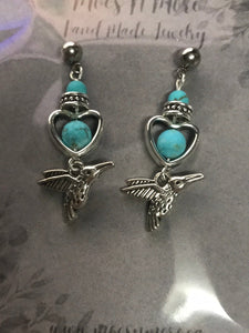 Mocs N More Earrings - Hummingbird Love