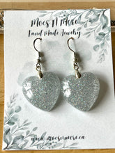 Load image into Gallery viewer, Mocs N More Earrings - Silver Heart Dangles