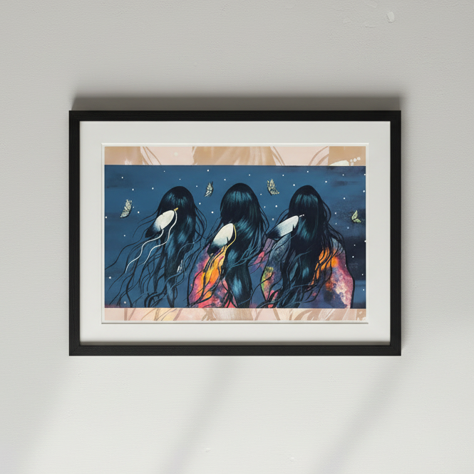 Three Sisters Poster by Jackie Traverse | Indigenous Art | Mocs n More