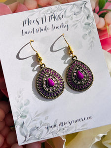 Mocs N More Earrings - Purple Haze