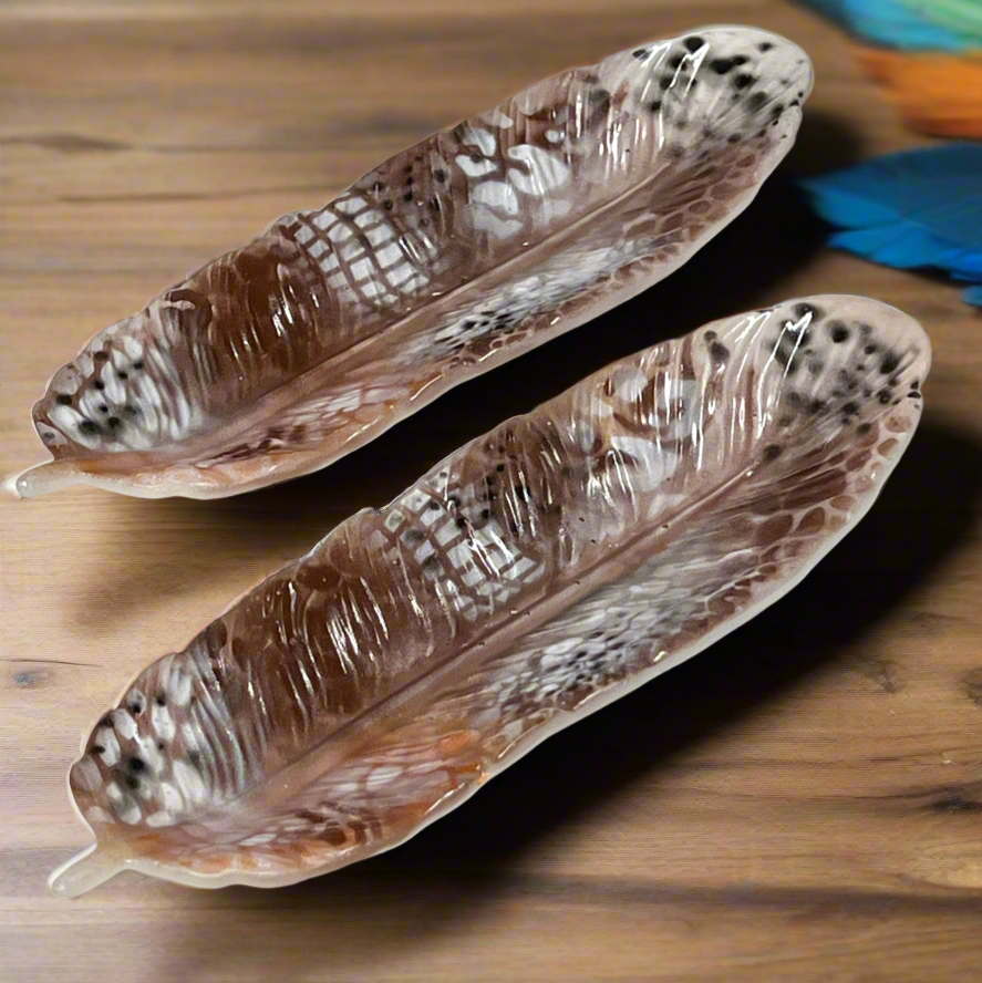 Feather Tray - Spotted Feather