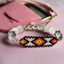 Load image into Gallery viewer, Mocs N More Totem Bracelets - Beaded Matte Rose Quartz