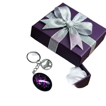 Load image into Gallery viewer, Wolf Keychain - Handcrafted Epoxy Resin Charm