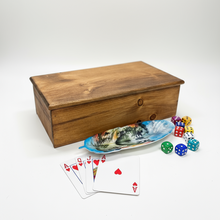 Load image into Gallery viewer, Mocs N More Art Boxes - Men&#39;s Trinket Box Dark Stain