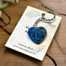 Load image into Gallery viewer, Mocs N More - Sparkling Heart Keychain &amp; Tassel
